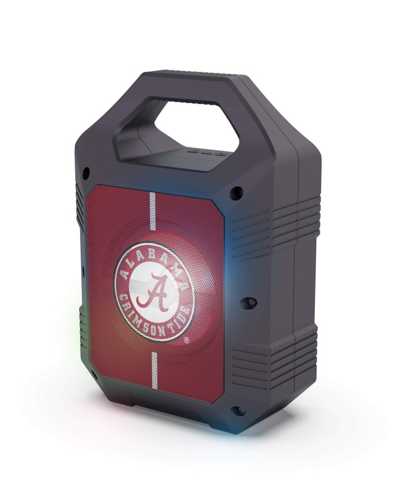 SOAR NCAA ShockBox XL LED Wireless Bluetooth Speaker, Alabama Crimson Tide - Image 1